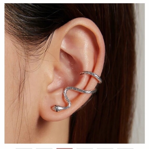 925 Sterling Silver Rich 1 Piece Magical Snake Earring Clip - Picture 6 of 7